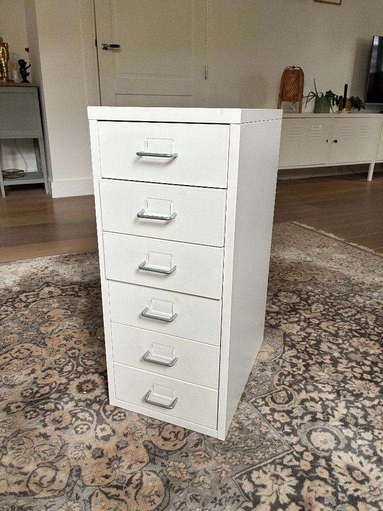 2x Ikea ladenkast Helmer Wit 28x41x66, Ophalen, Minder dan 50 cm, 5 laden of meer, Zo goed als nieuw
