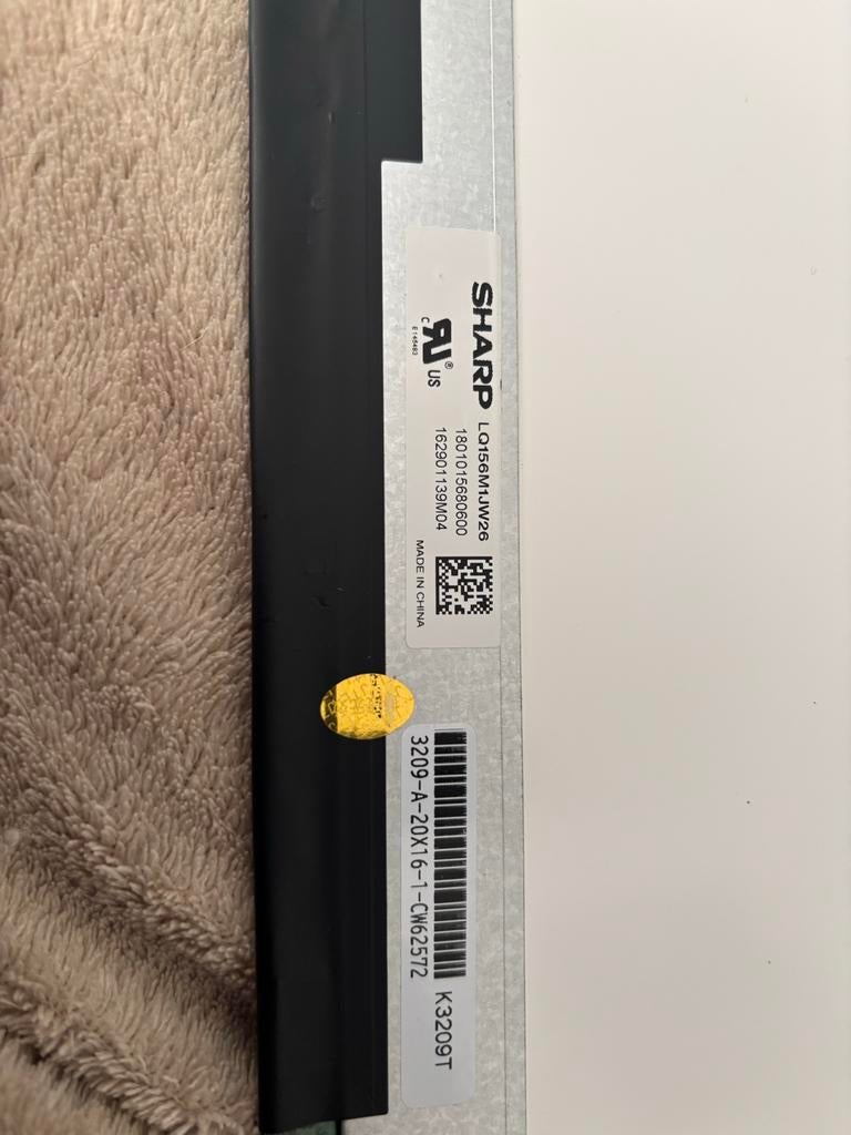Sharp LCD Scherm LO15M1UW26 - Nieuwstaat, Nieuw, Ophalen of Verzenden, Onbekend, LED