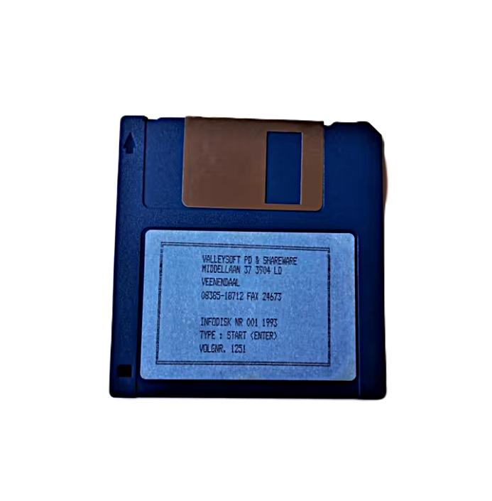 valley soft PD & shareware info floppy disk uit 1993, Computers en Software, Ophalen of Verzenden, Gebruikt