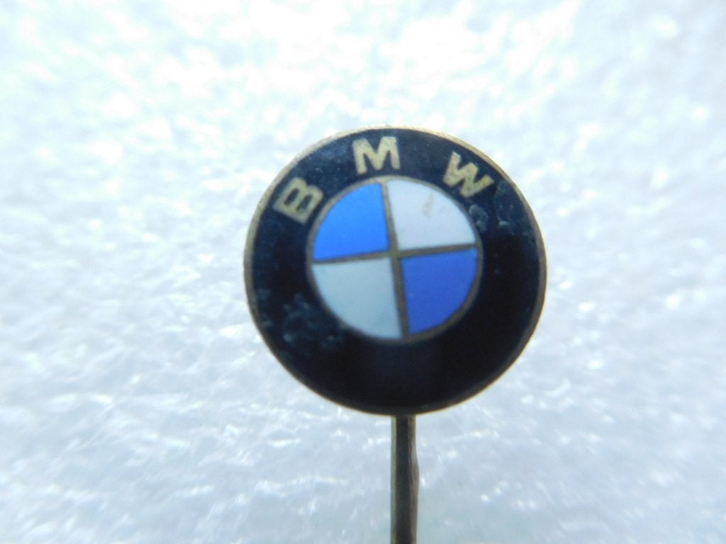 speldje BMW emaille rond 11 mm, Verzenden, Zo goed als nieuw, Overige onderwerpen