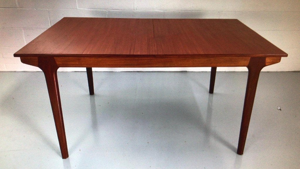 eettafel,  McIntosh vintage tafel, Ophalen, Gebruikt, Teakhout, 50 tot 100 cm