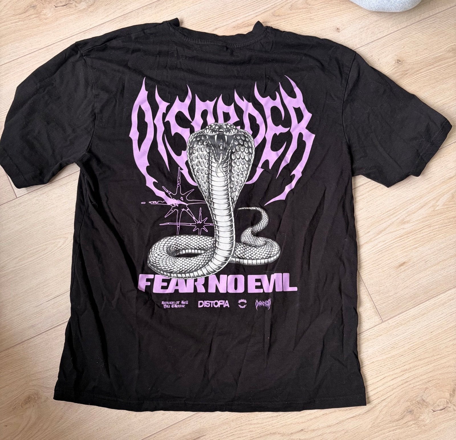 Zwart T-shirt met slangprint - Black Squad, Kleding | Heren, Ophalen of Verzenden, Nieuw, Maat 52/54 (L), Zwart