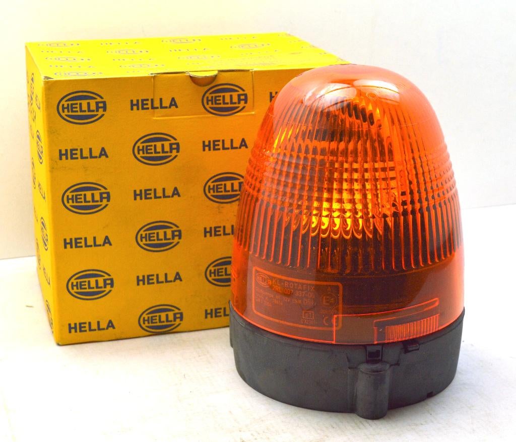 Hella KL Rotafix F oranje zwaailamp 2RL 007.337-001, Auto-onderdelen, Verlichting, Jeep, Mercedes-Benz, Oldtimer onderdelen, Overige automerken