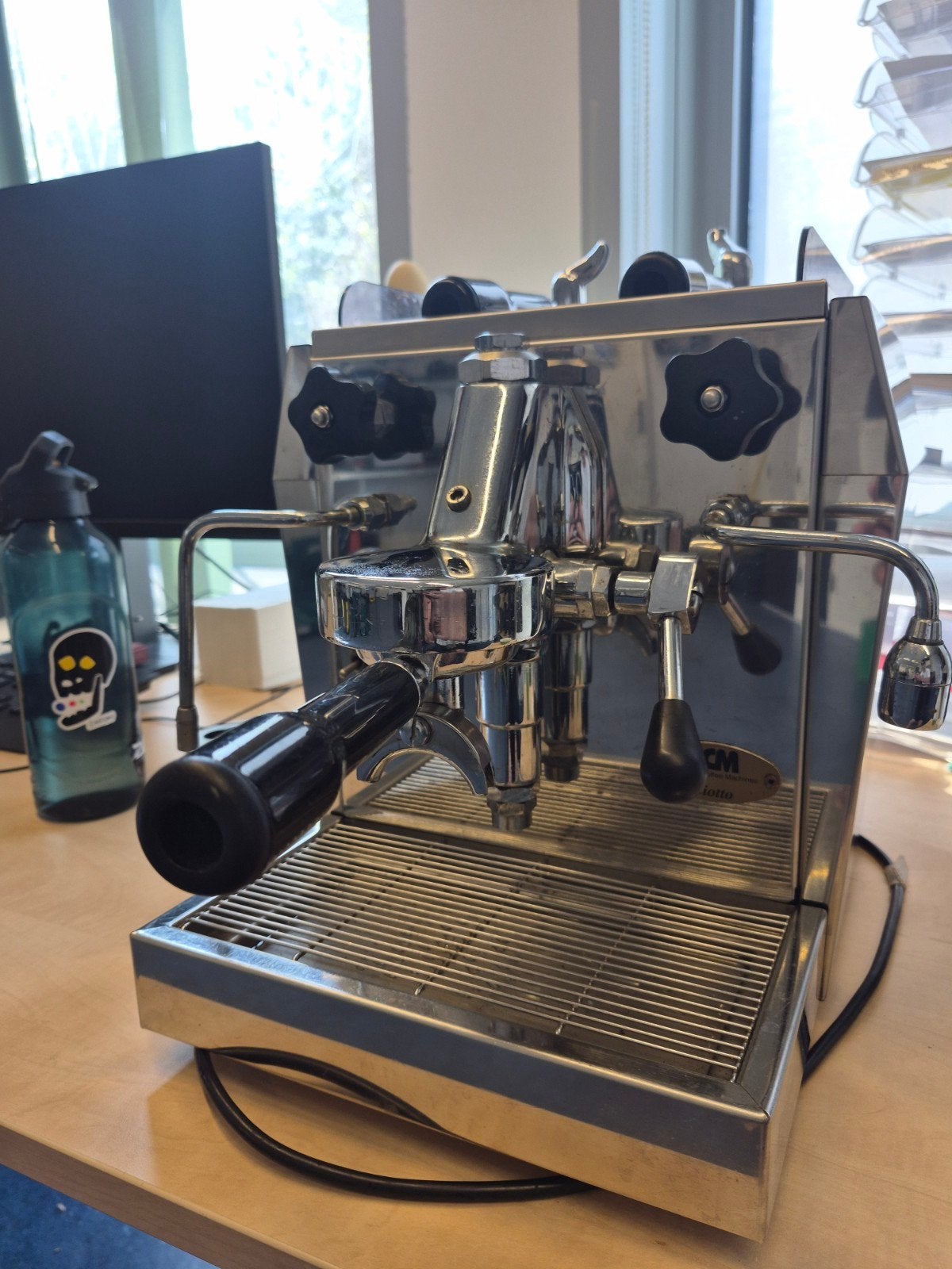 Ecm giotto espresso machine, Witgoed en Apparatuur, Koffiezetapparaten, Gebruikt, Gemalen koffie, Espresso apparaat, 2 tot 4 kopjes