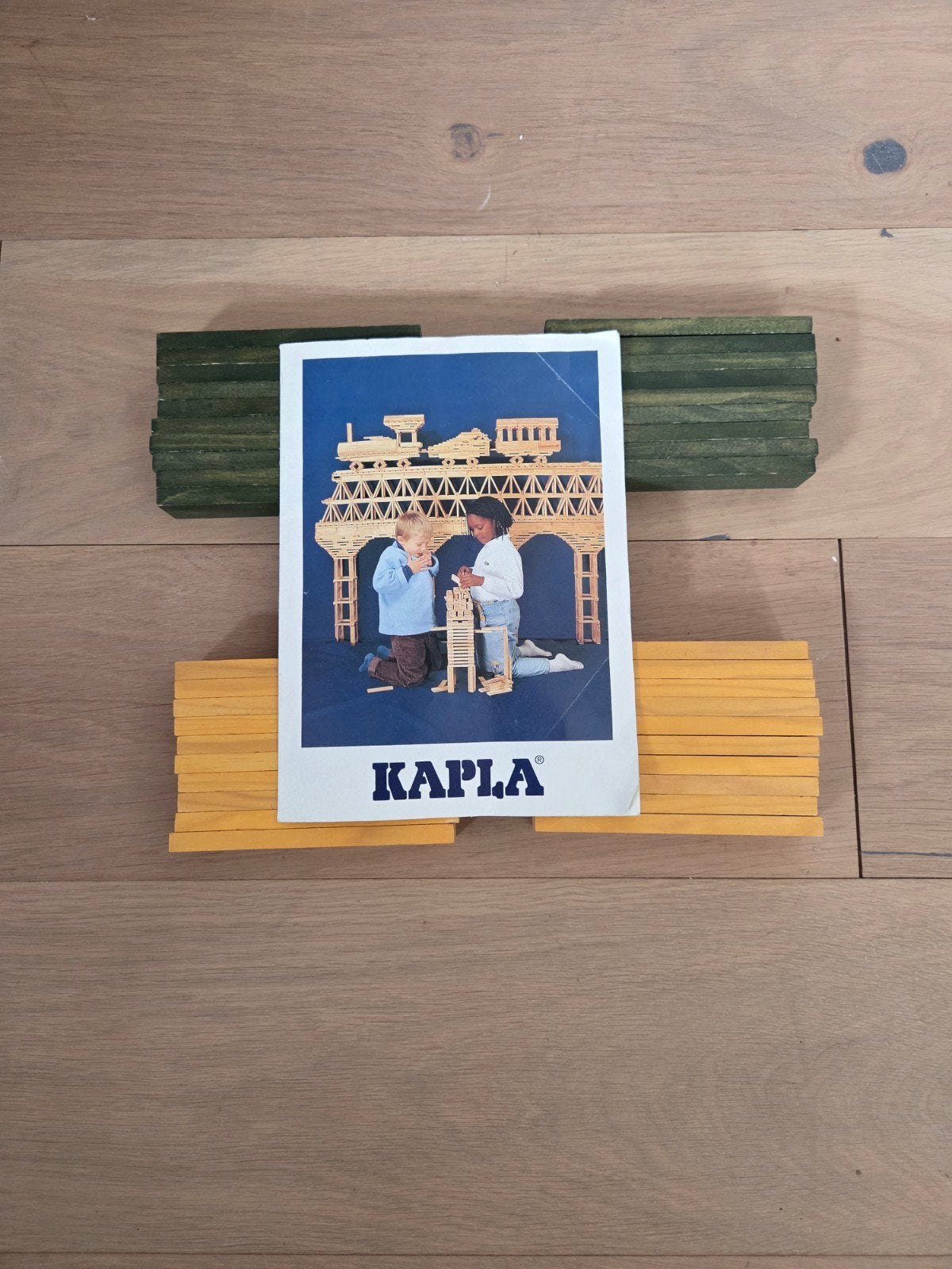 KAPLA bouwplankjes - diverse kleuren en handleiding, Kinderen en Baby's, Speelgoed | Bouwstenen, Ophalen, Zo goed als nieuw, Overige merken