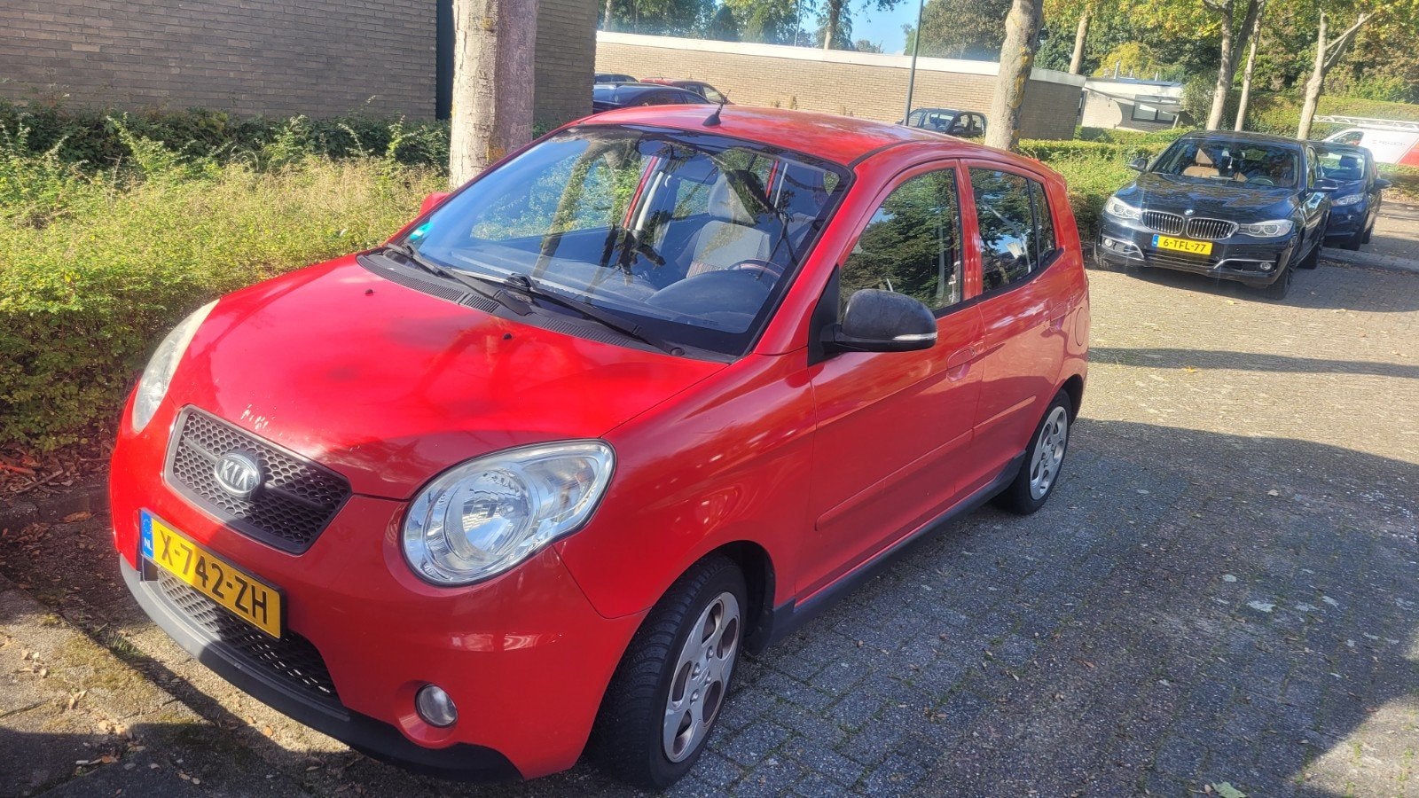 Kia KIA 2009 Rood LPG, Auto's, 400 kg, Elektrische ramen, Handgeschakeld, Particulier