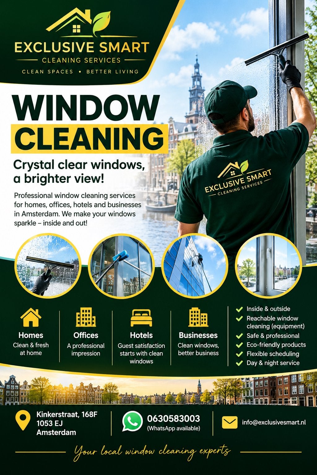 Window glass cleaning