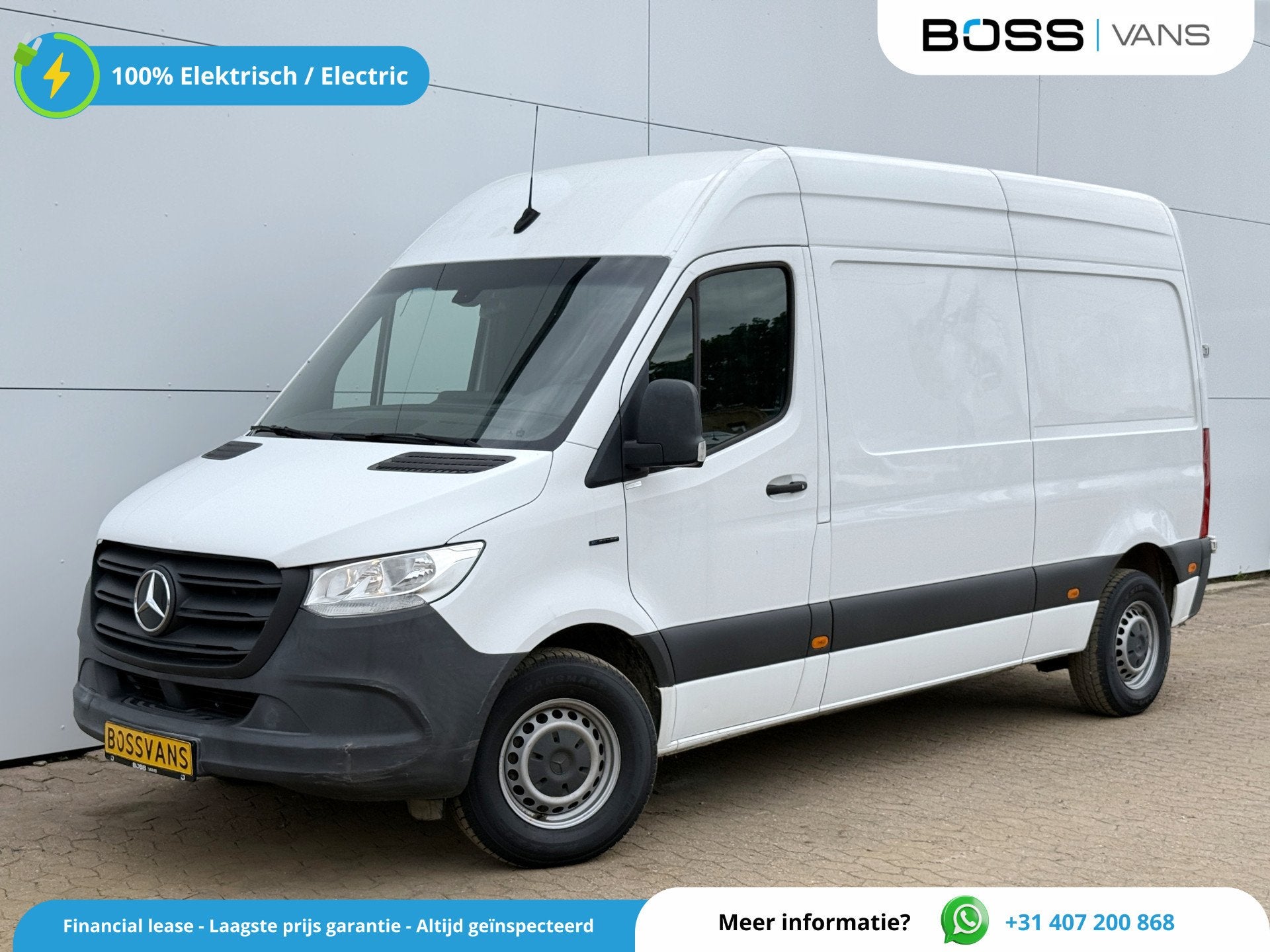 Mercedes-Benz eSprinter 312 55kWh L2H2 Elektrisch 168km WLTP, Auto's, Bestelauto's, Bedrijf, Te koop, ABS, Achteruitrijcamera
