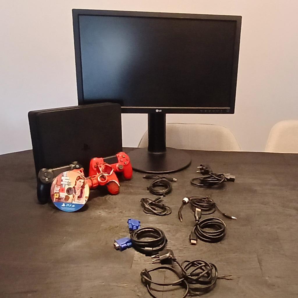 Ps4  LG monitor  en gta 5, 2 spelers, Ophalen of Verzenden, Zo goed als nieuw, Vanaf 3 jaar
