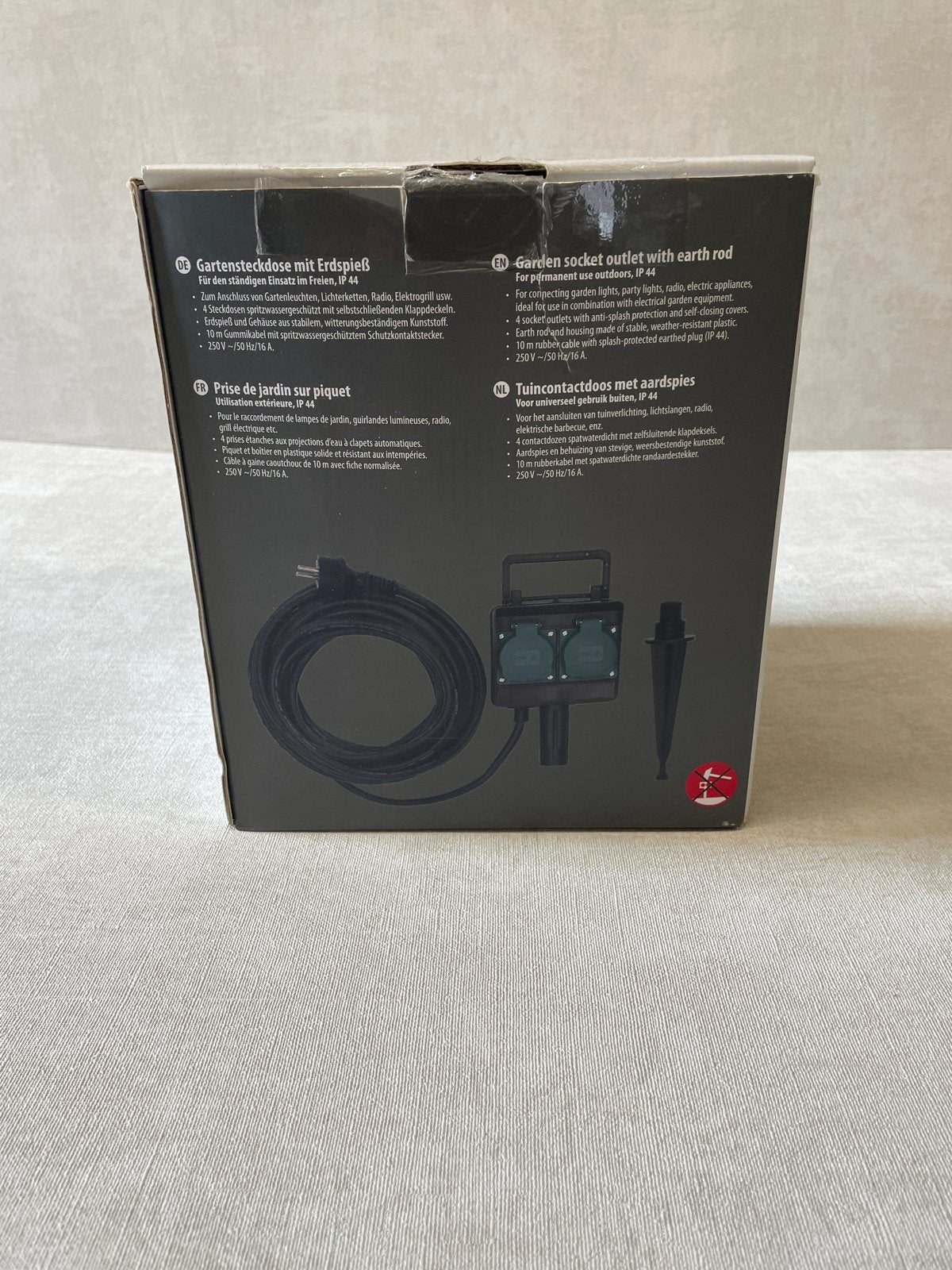 Brennenstuhl Tuincontactdoos met aardspies - Nieuw, Onbekend, Nieuw, Ophalen of Verzenden, https://www.brennenstuhl.nl/