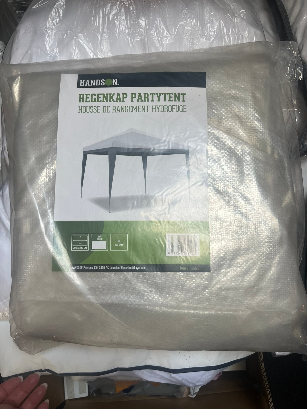 Regenhoes voor partytent 3x3 nieuw, Ophalen, Opvouwbaar, Partytent, Minder dan 4 meter