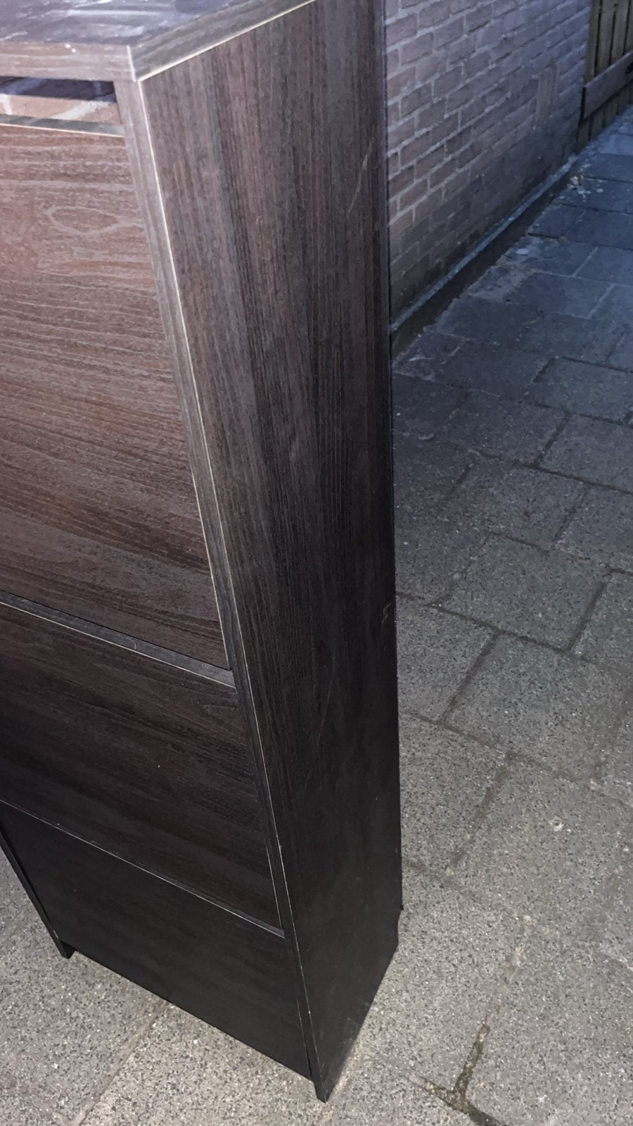 Ikea Donkerbruine schoenenkast met 3 vakken, Huis en Inrichting, Kasten | Schoenenkasten, Ophalen, Gebruikt