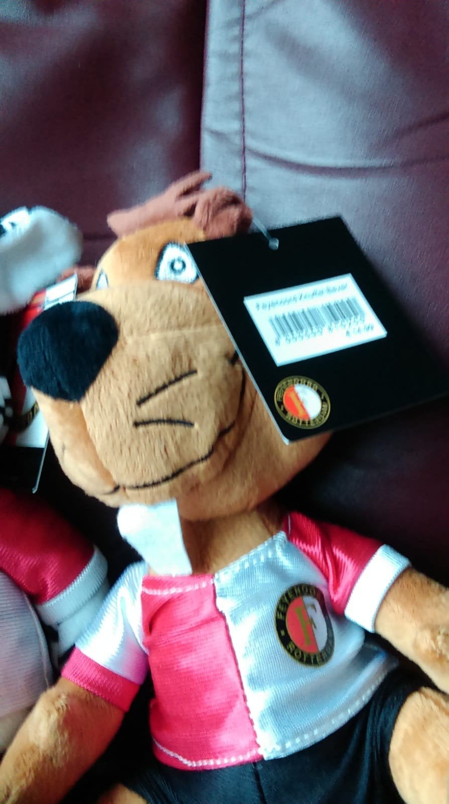 Feyenoord knuffel, Bever 
Nieuw, Verzenden, Nieuw, Feyenoord, Beeldje of Poppetje
