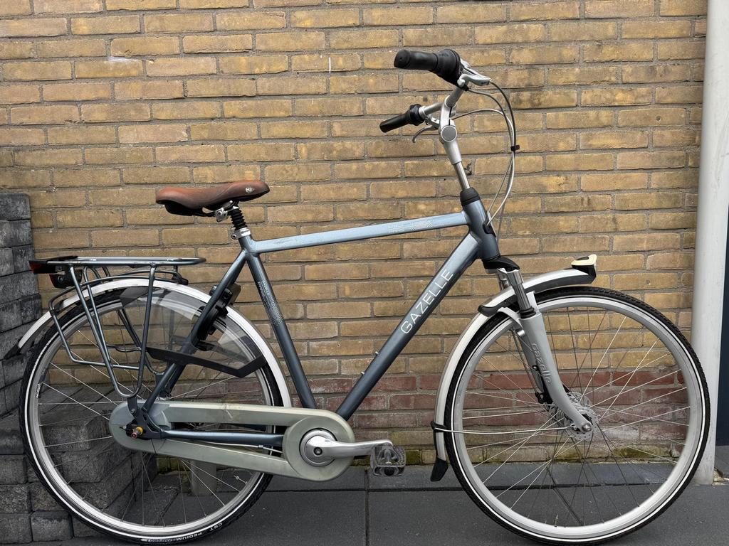 Stevige herenfiets Gazelle Paris 57cm, Ophalen, Versnellingen, Zo goed als nieuw, 57 tot 61 cm