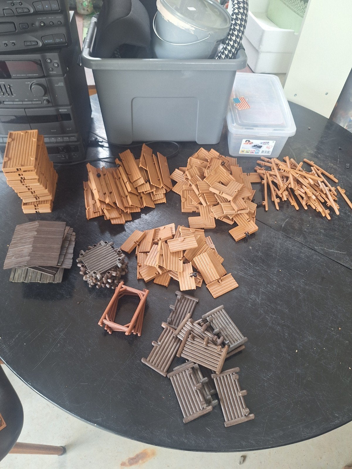 Grote partij Playmobil Western Fort onderdelen, Gebruikt, Losse onderdelen, Kasteel/Fort, Historisch