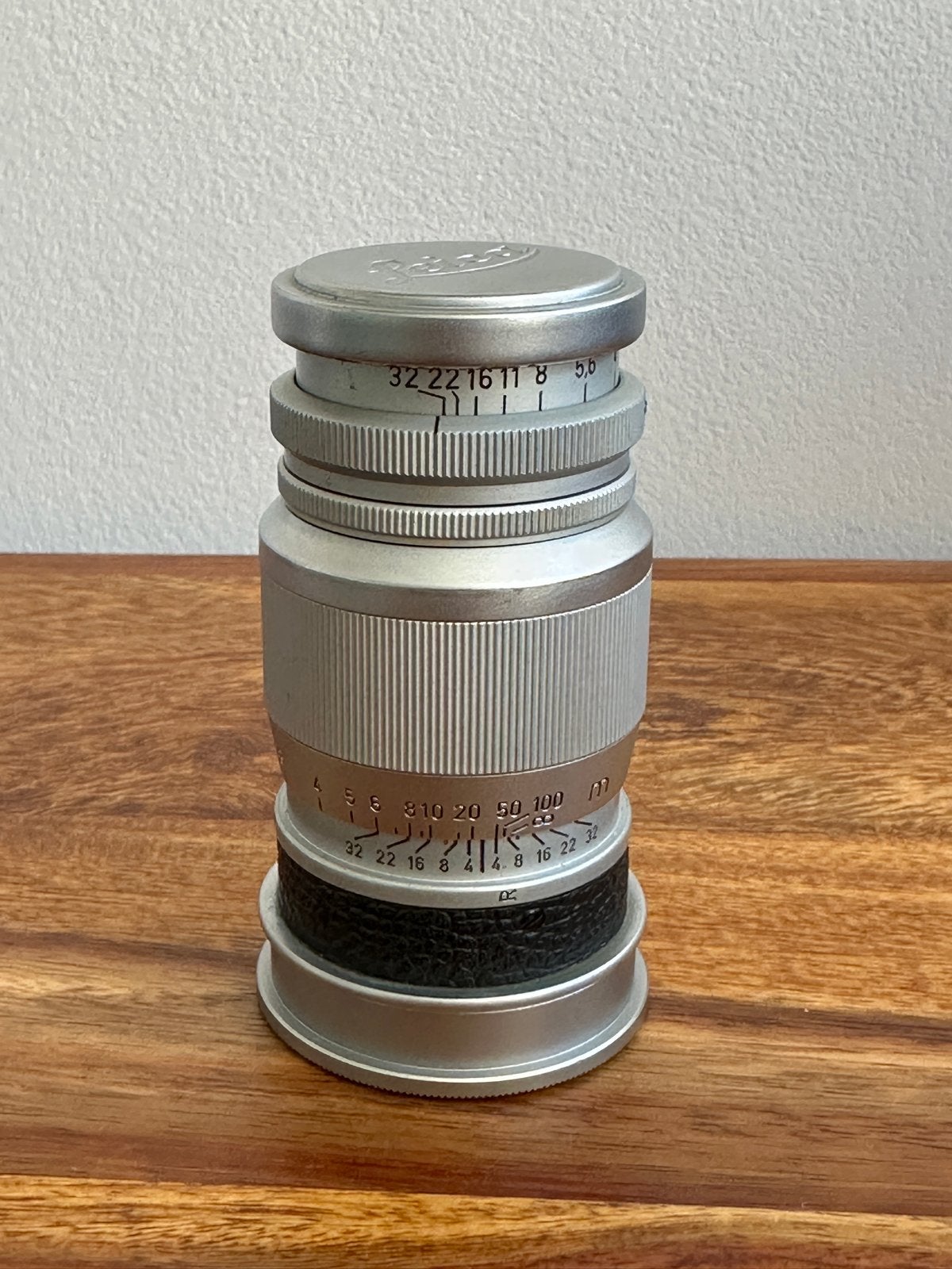 Leica Leitz Elmar 9cm f/4 – vintage 1952, Ophalen of Verzenden, Gebruikt, Leica, Telelens
