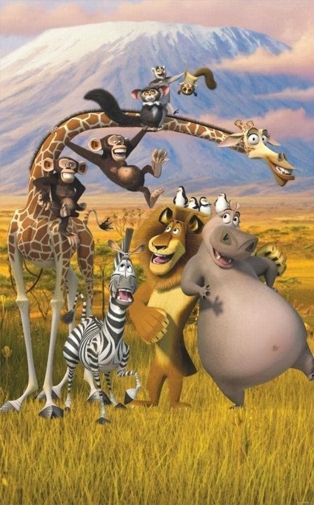 Madagascar Safari behang - Walltastic - VAN 49 VOOR 27,50, Ophalen of Verzenden, Papierbehang, 5 tot 10 m², Walltastic