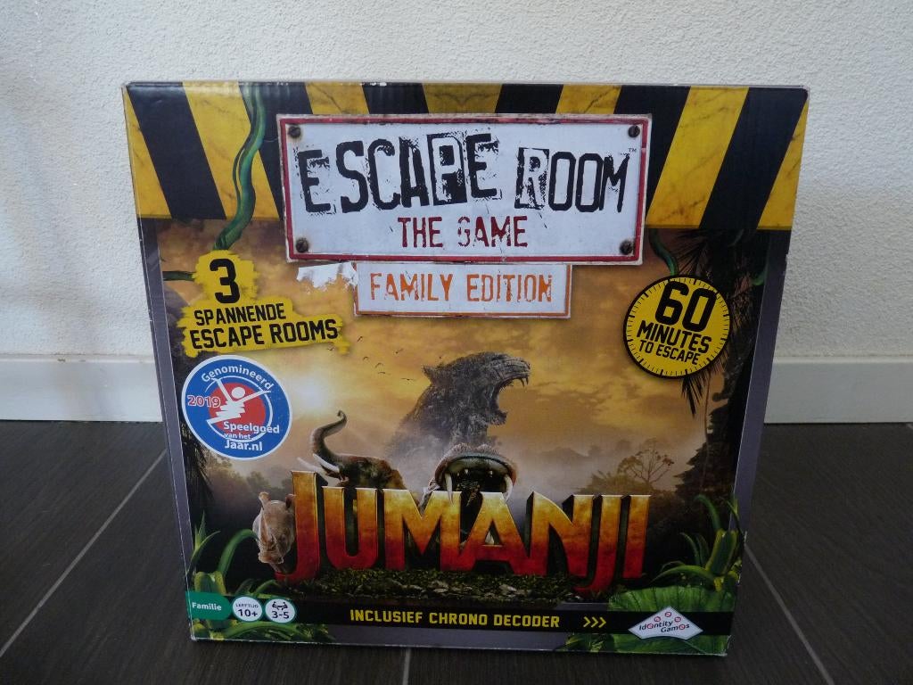 Escaperoom Jumanji Family edition compleet, Ophalen of Verzenden, Zo goed als nieuw