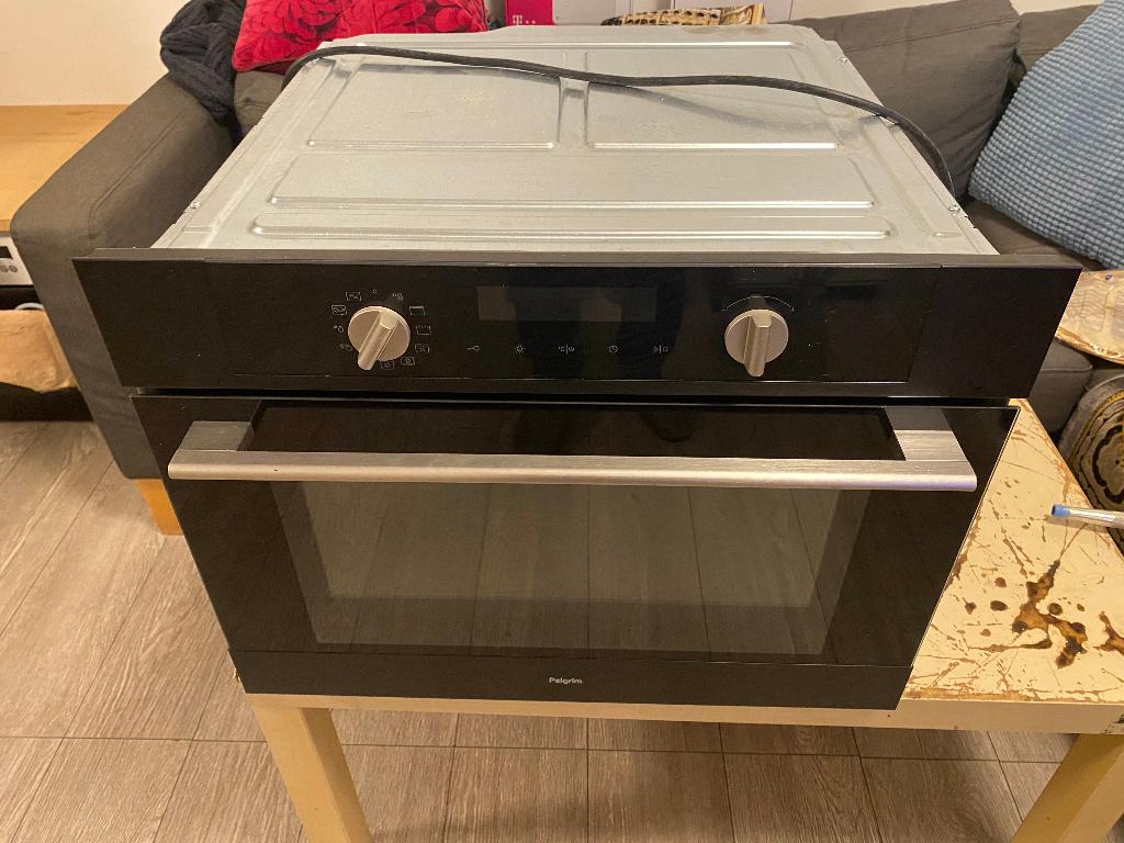 pelgrim inbouw oven/magnetron ...., Witgoed en Apparatuur, Ovens, Ophalen, Zo goed als nieuw, Minder dan 45 cm