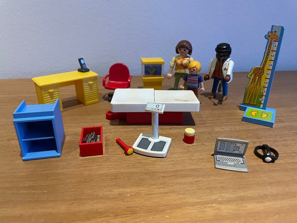 Playmobil bij de kindertandarts 70035 (set 12a), Ophalen of Verzenden, Zo goed als nieuw, Complete set