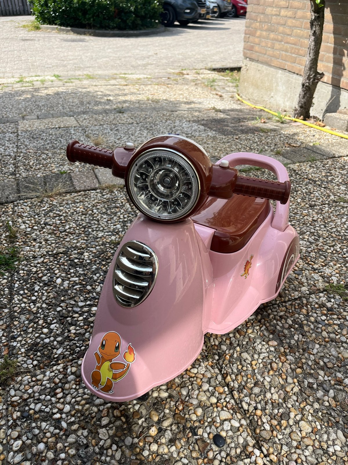 Roze loopscooter voor kinderen, Ophalen of Verzenden, Gebruikt