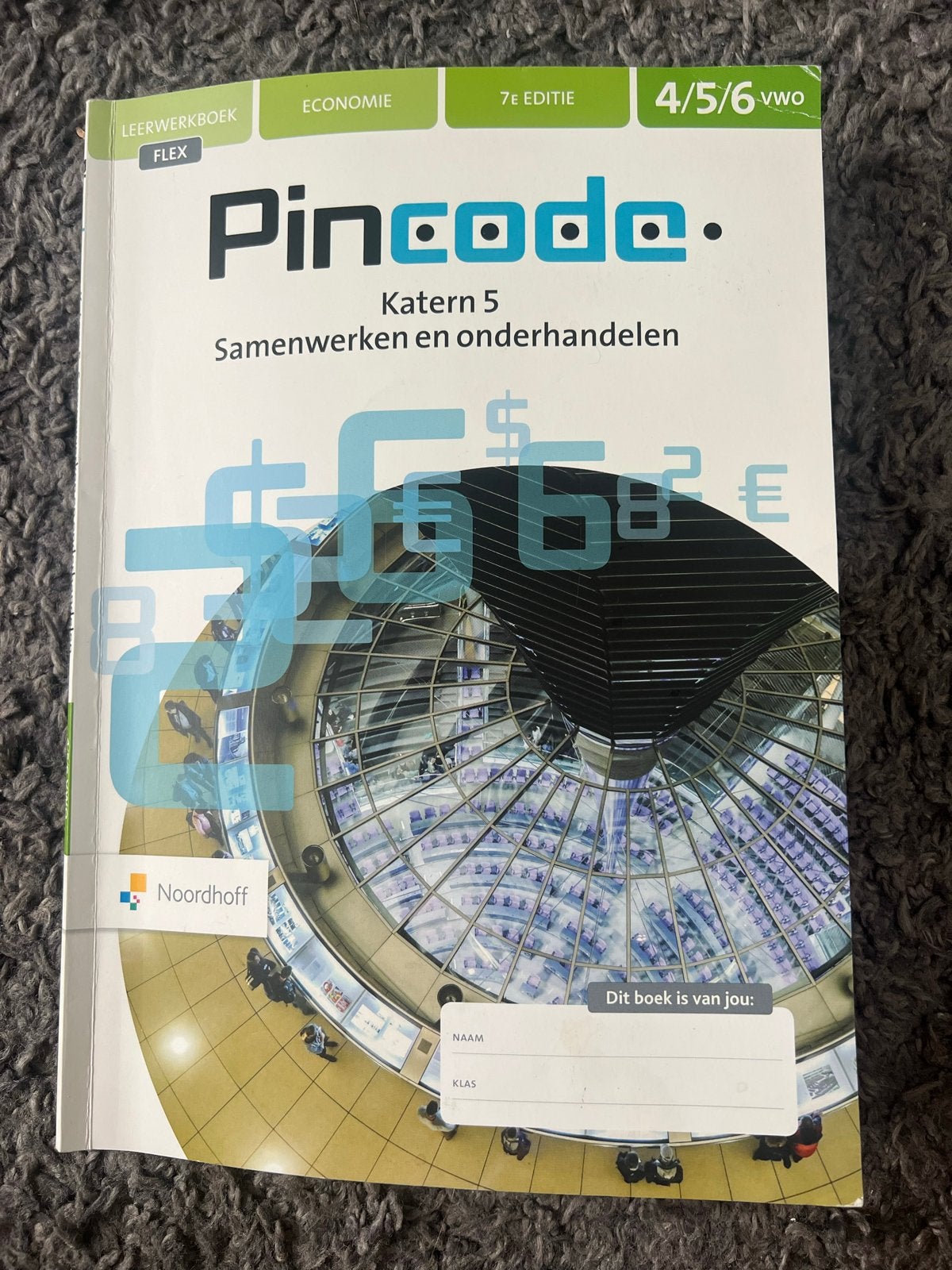 Pincode Economie 4/5/6 VWO Katern 5 - Samenwerken en onderha, Ophalen of Verzenden, Gelezen, VWO, Economie