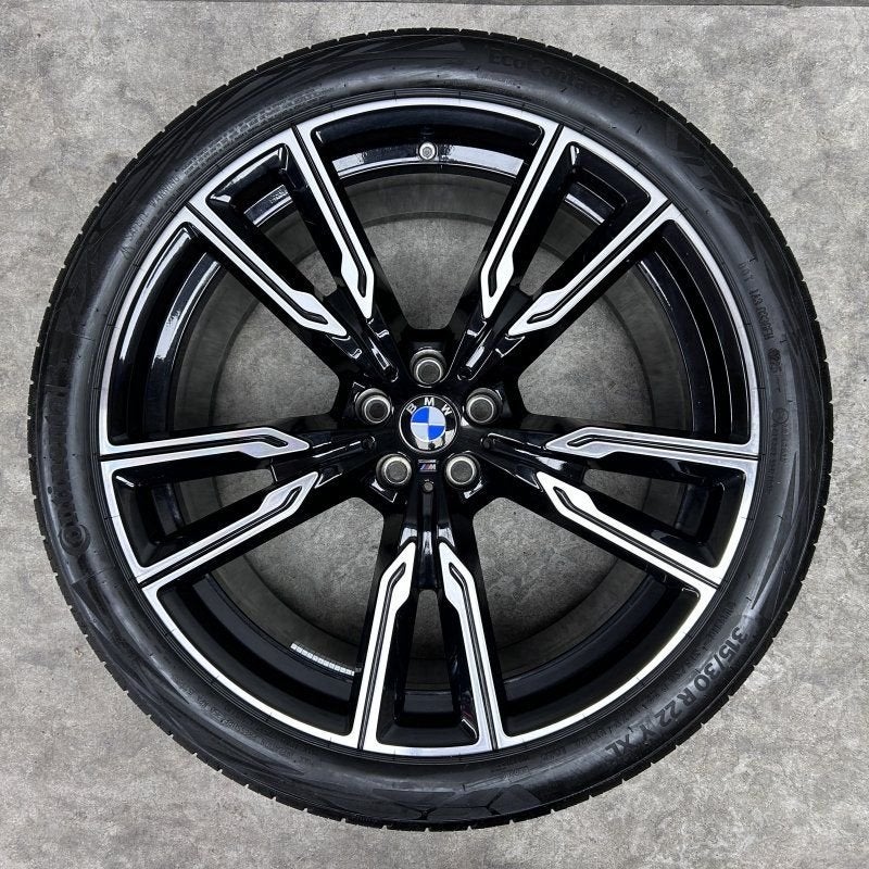 22 inch originele velgen + zomerbanden BMW X5 X6 747 M, Gebruikt, -, 275 mm, -