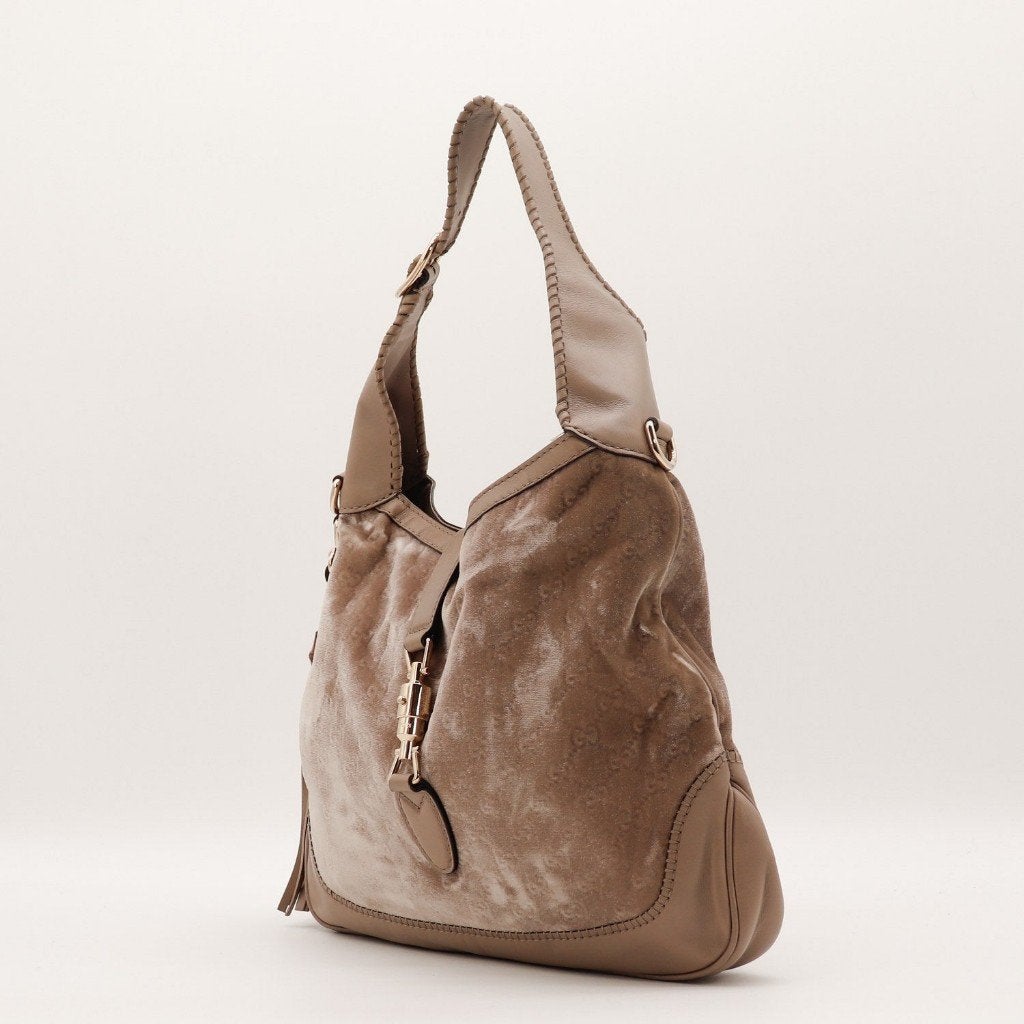 Gucci New Jackie Velours handtas, Sieraden, Tassen en Uiterlijk, Verzenden, Gebruikt, Handtas
