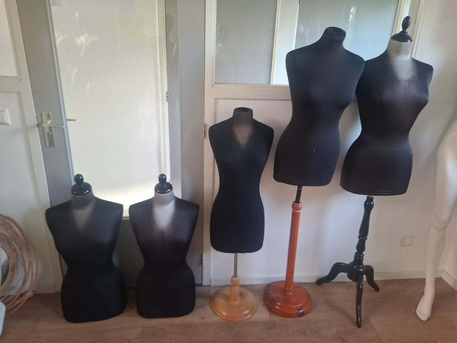 5 x paspoppen, buste,torso, Ophalen, Gedragen
