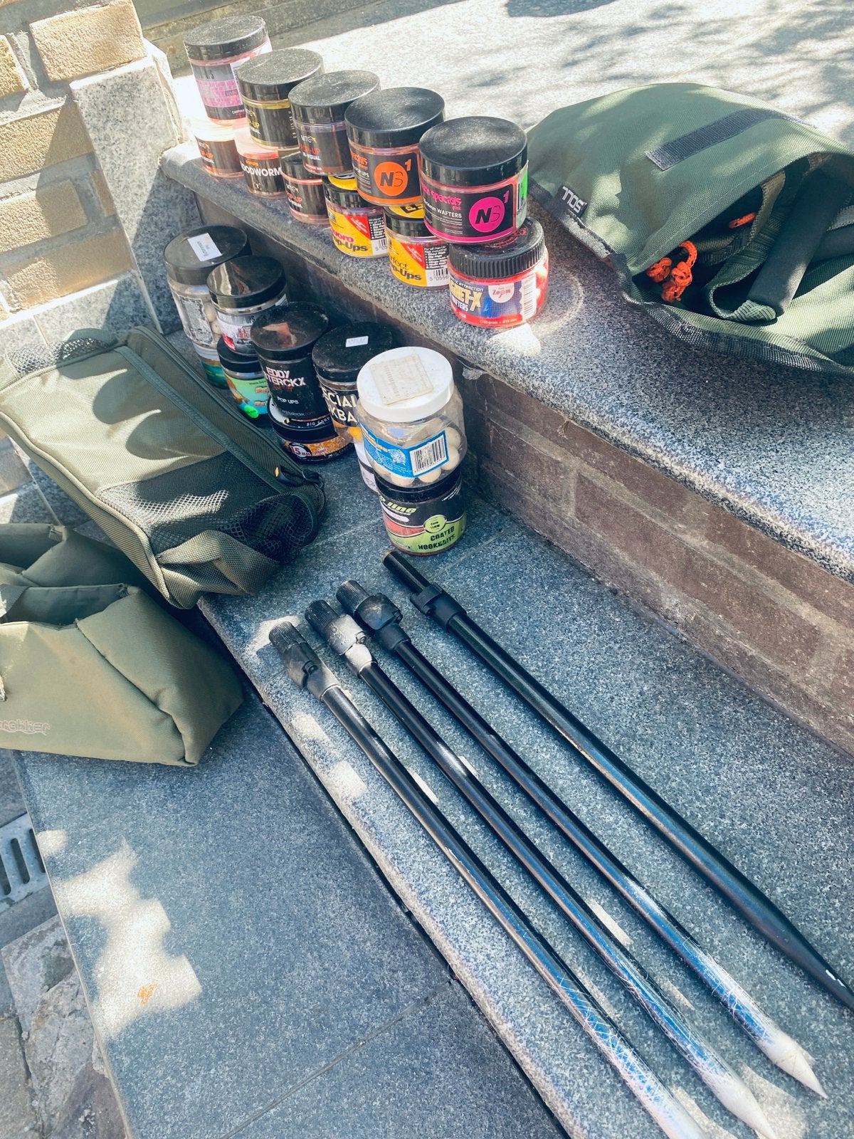 Pop-ups, Solar Tackle tasje, Fox en Trakker reelpouches, Ophalen of Verzenden, Gebruikt, Koffer of Tas