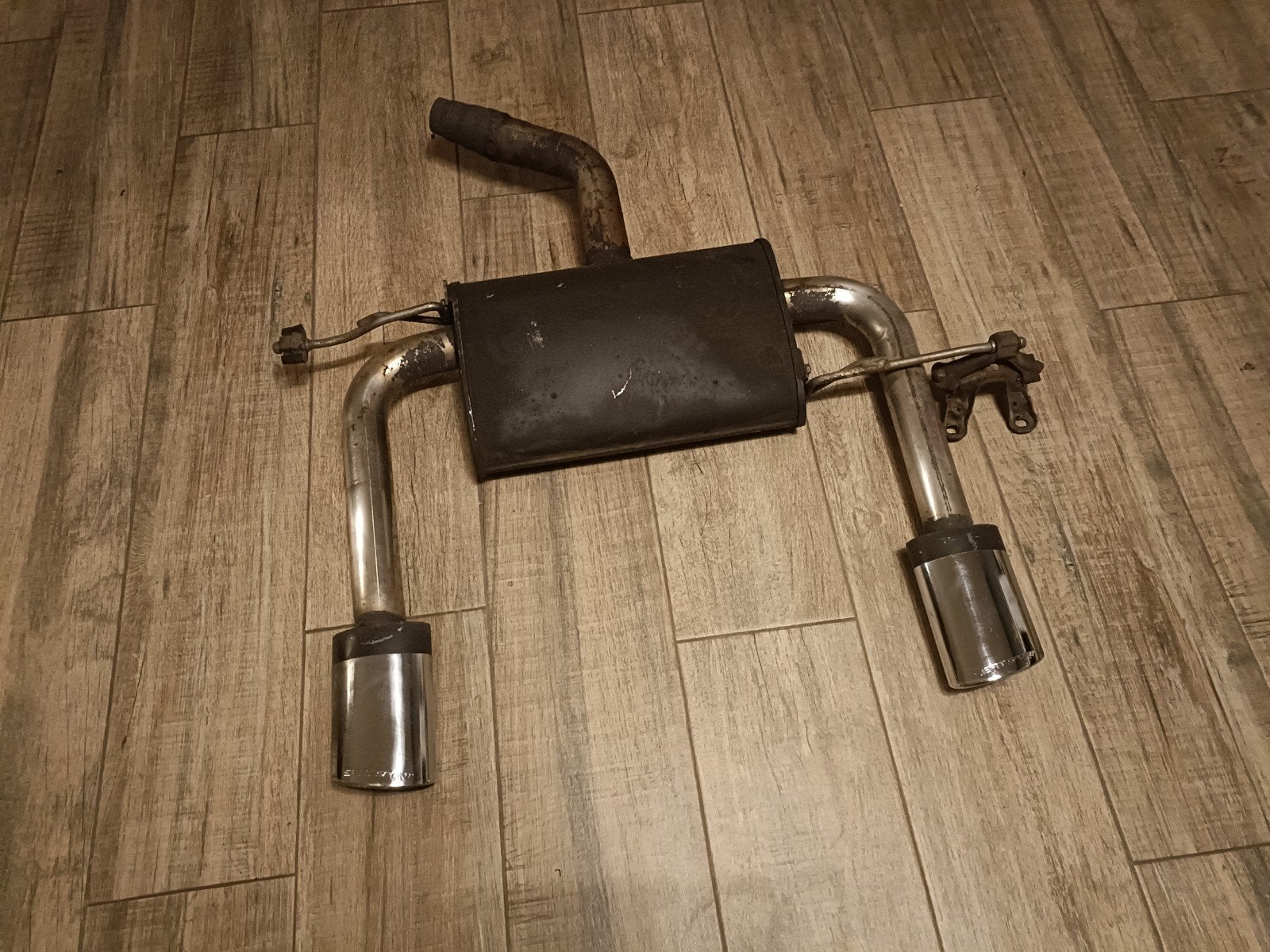 Dubbele Remus RVS einddemper seat Altea, Ophalen, Gebruikt, Seat