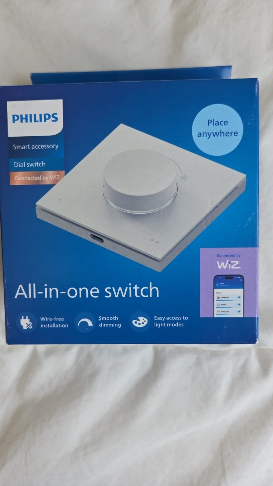 Philips All-in-one Smart Dial Switch - Connected by WiZ, Nieuw, Kunststof, Ophalen of Verzenden, Modern