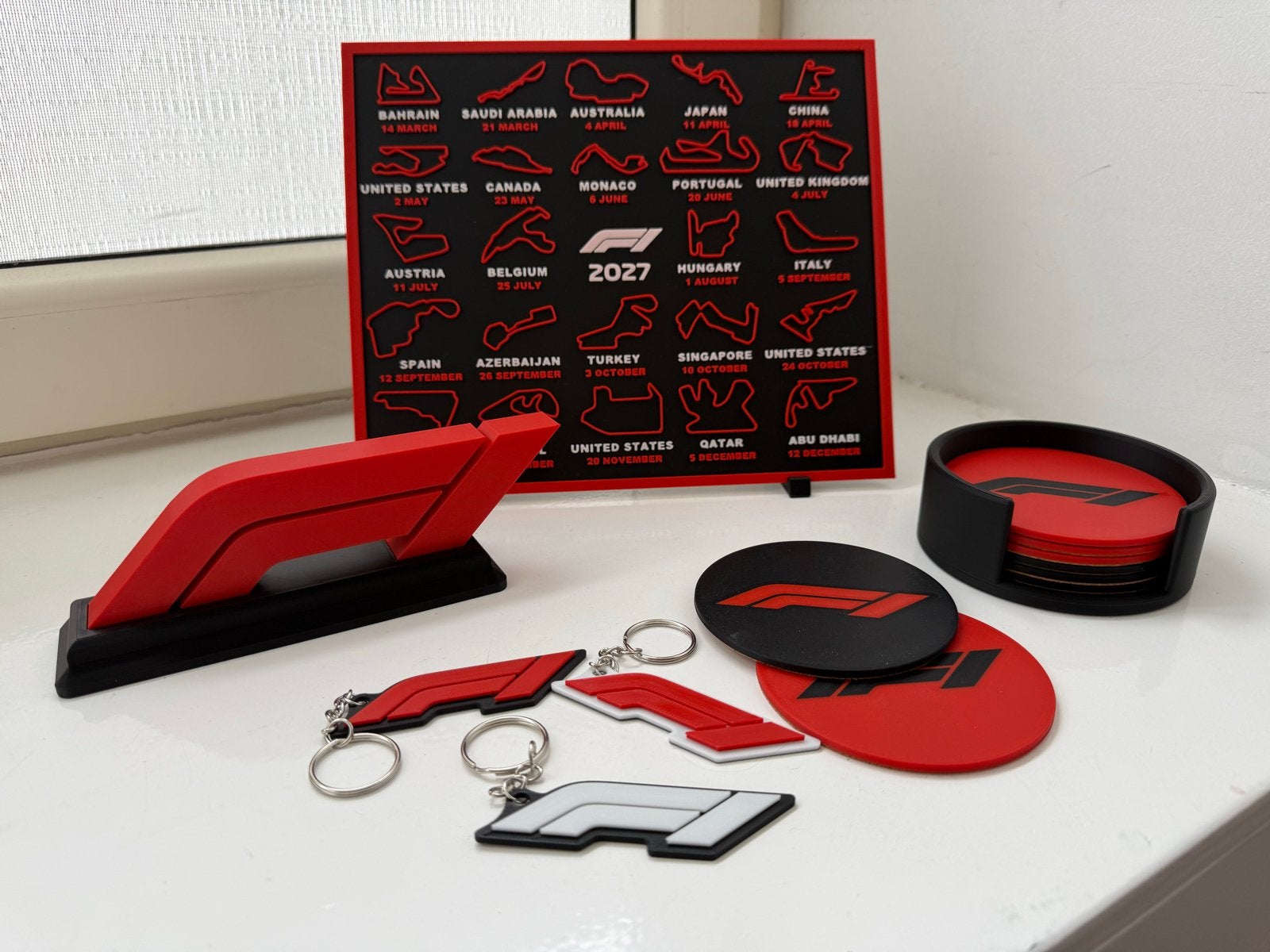 Leuk F1 kado pakket - kalender seizoen 2027 met decoraties, Verzamelen, Ophalen of Verzenden, Nieuw, Formule 1