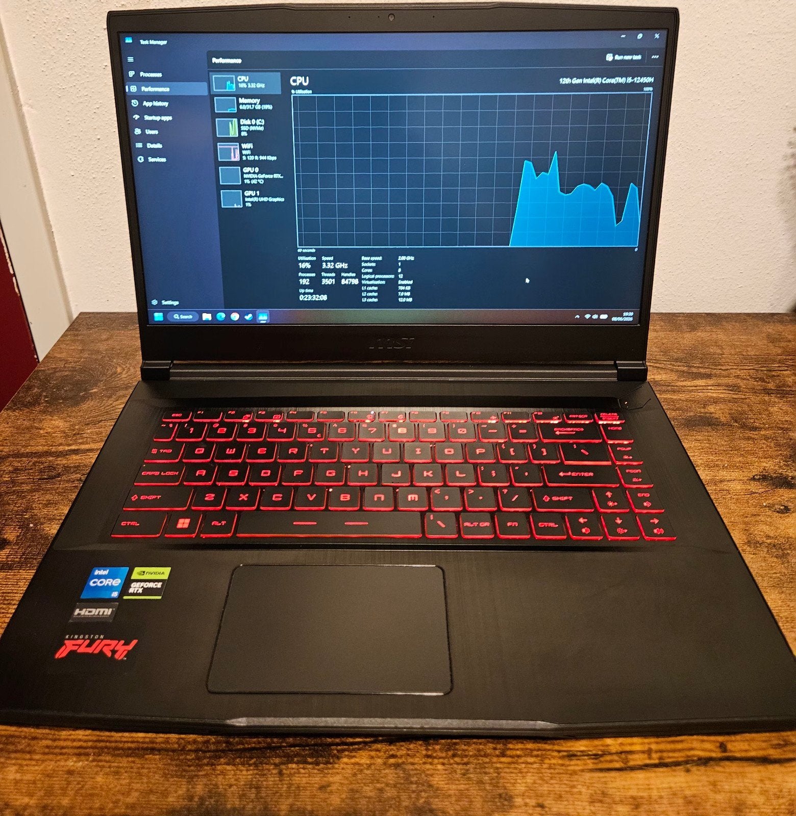 MSI Thin Gaming Laptop GF63 12VF-272NL RTX 4060 8 GB 15.6in, Computers en Software, Windows Laptops, Intel Core i5-12450H, Ophalen of Verzenden