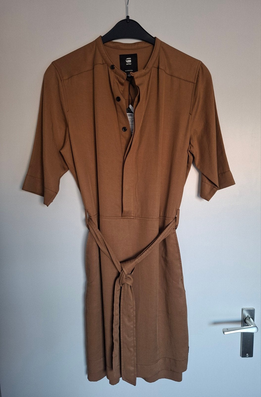 G-star Raw jurk, nieuw met prijskaartje!!, Kleding | Dames, Jurken, Bruin, Nieuw, Ophalen of Verzenden, G-STAR RAW
