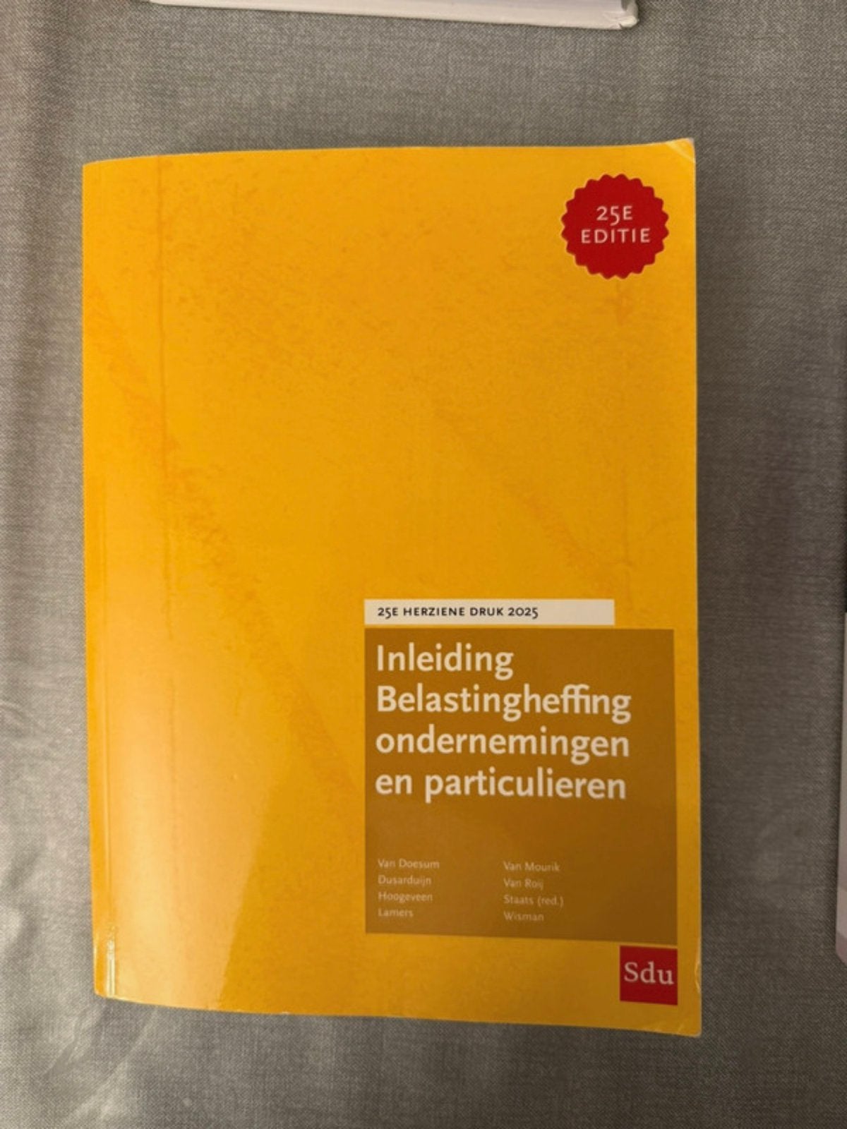 Inleiding belastingheffing ondernemingen en particulieren25, Ophalen of Verzenden, Zo goed als nieuw