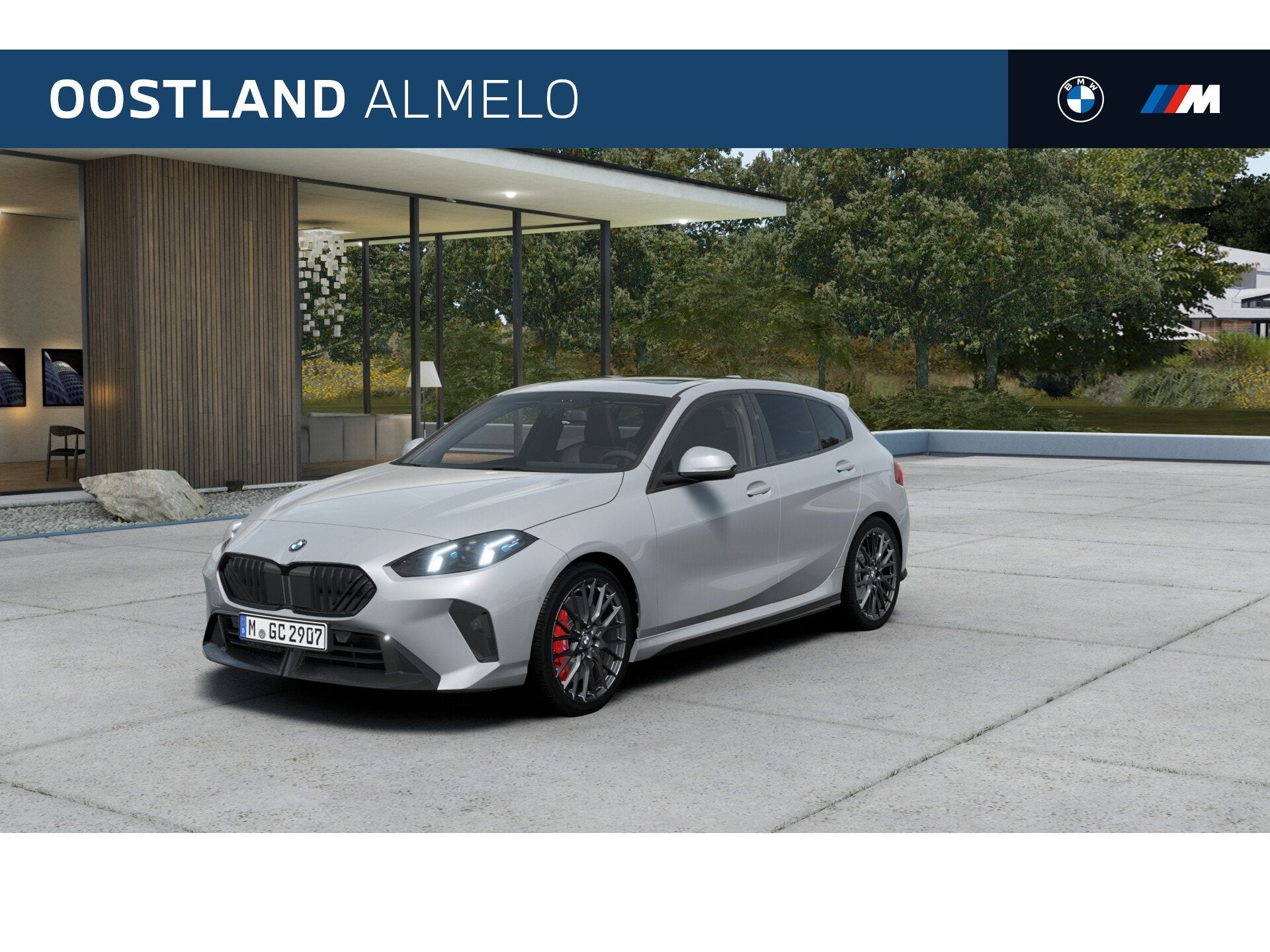 BMW 1 Serie 120 M Sport Automaat / Panoramadak / Sportstoele, Auto's, Dealer onderhouden, Zwart, 156 pk, Leder