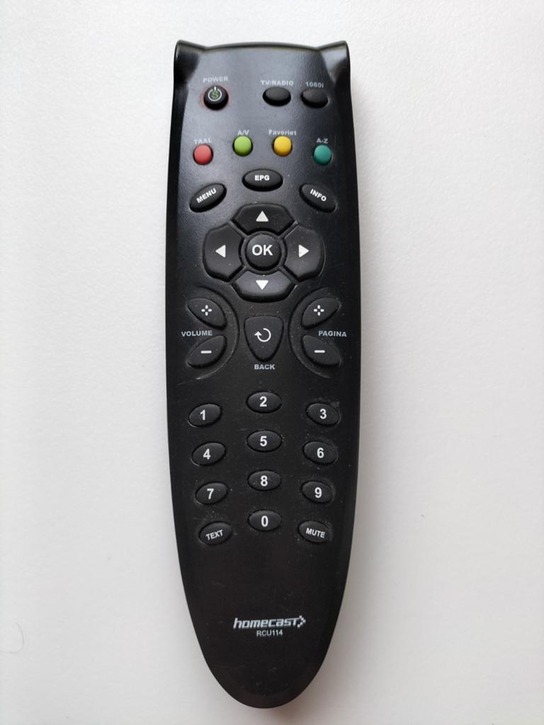 Originele Homecast RCU114 afstandsbediening Colorado HD, Ophalen of Verzenden, Gebruikt, Origineel
