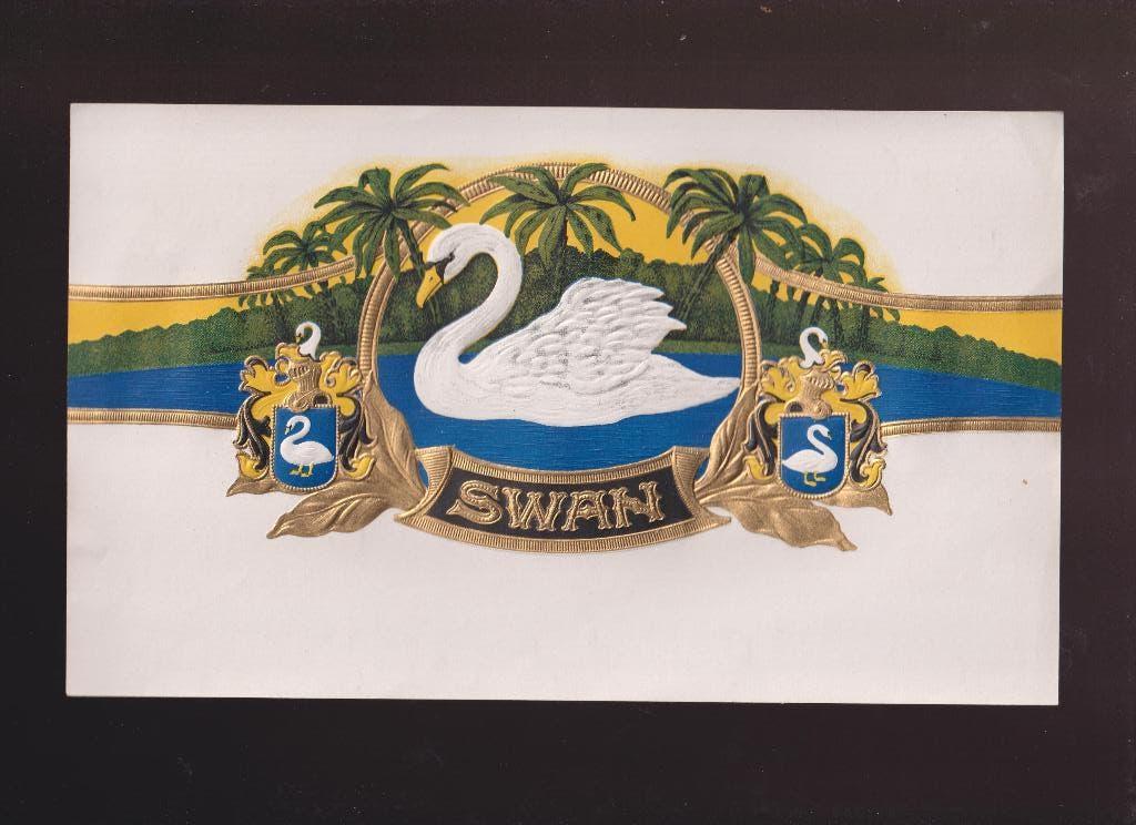 sigarenbanden - etiket - SWAN, Ophalen of Verzenden, Zo goed als nieuw, Sigarenbandjes
