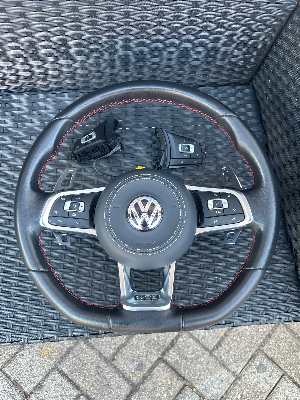Vw gti stuur golf polo caddy volkswagen airbag mf, Ophalen of Verzenden, Gebruikt, Volkswagen