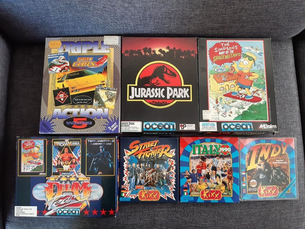 Commodore Amiga lege game doosjes., Avontuur en Actie, Gebruikt, 1 speler, Ophalen of Verzenden
