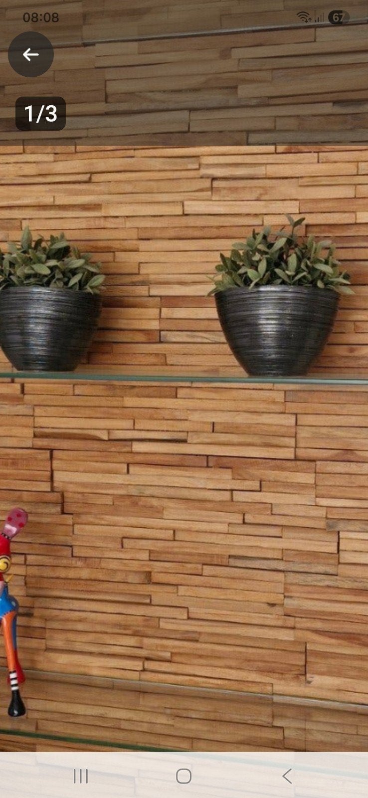 Teakhouten wandbekleding latjes - ca. 3m2, Doe-het-zelf en Verbouw, Hout en Planken, Ophalen of Verzenden