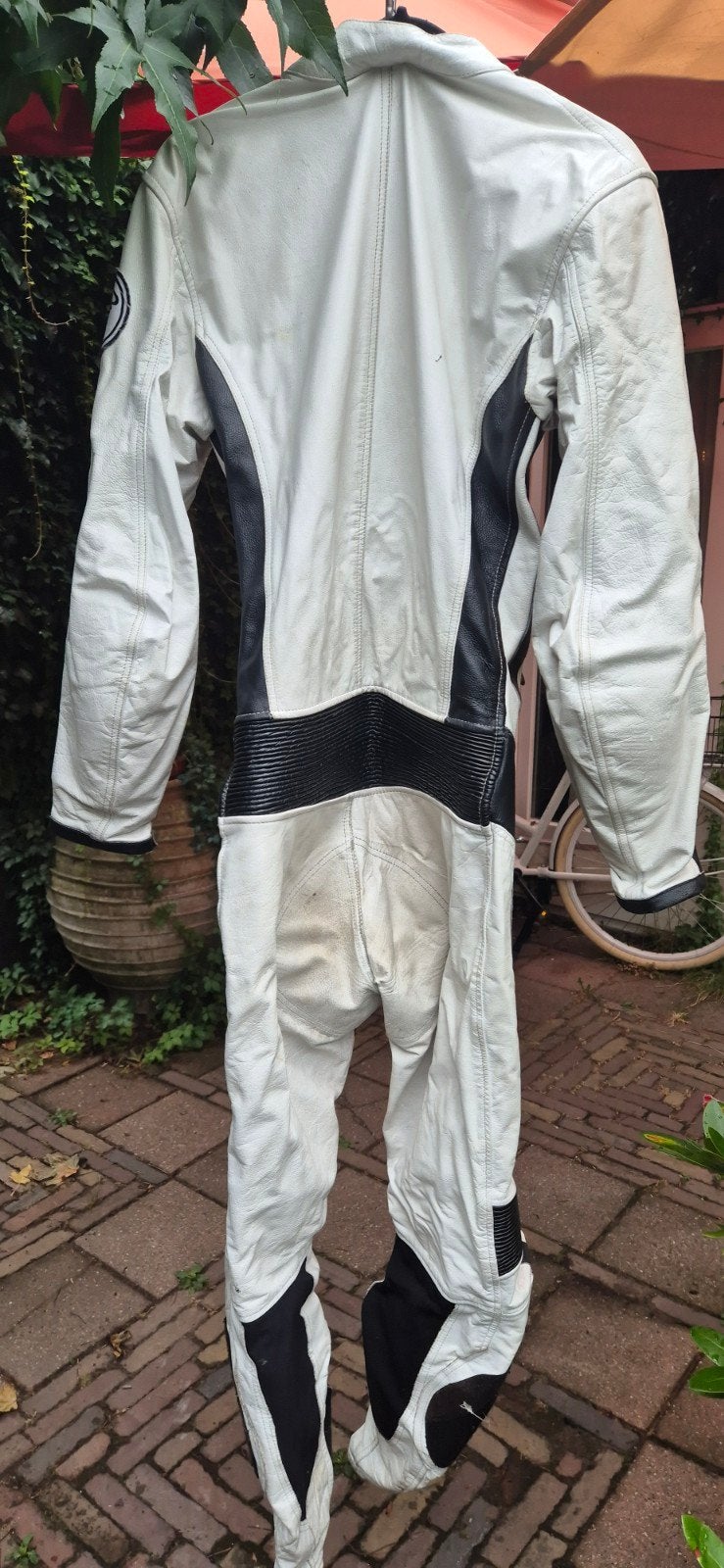 B.O.S. Leren Motor Overall - Wit/Zwart, maat S, Dames, B.O.S., Ophalen of Verzenden, Overall