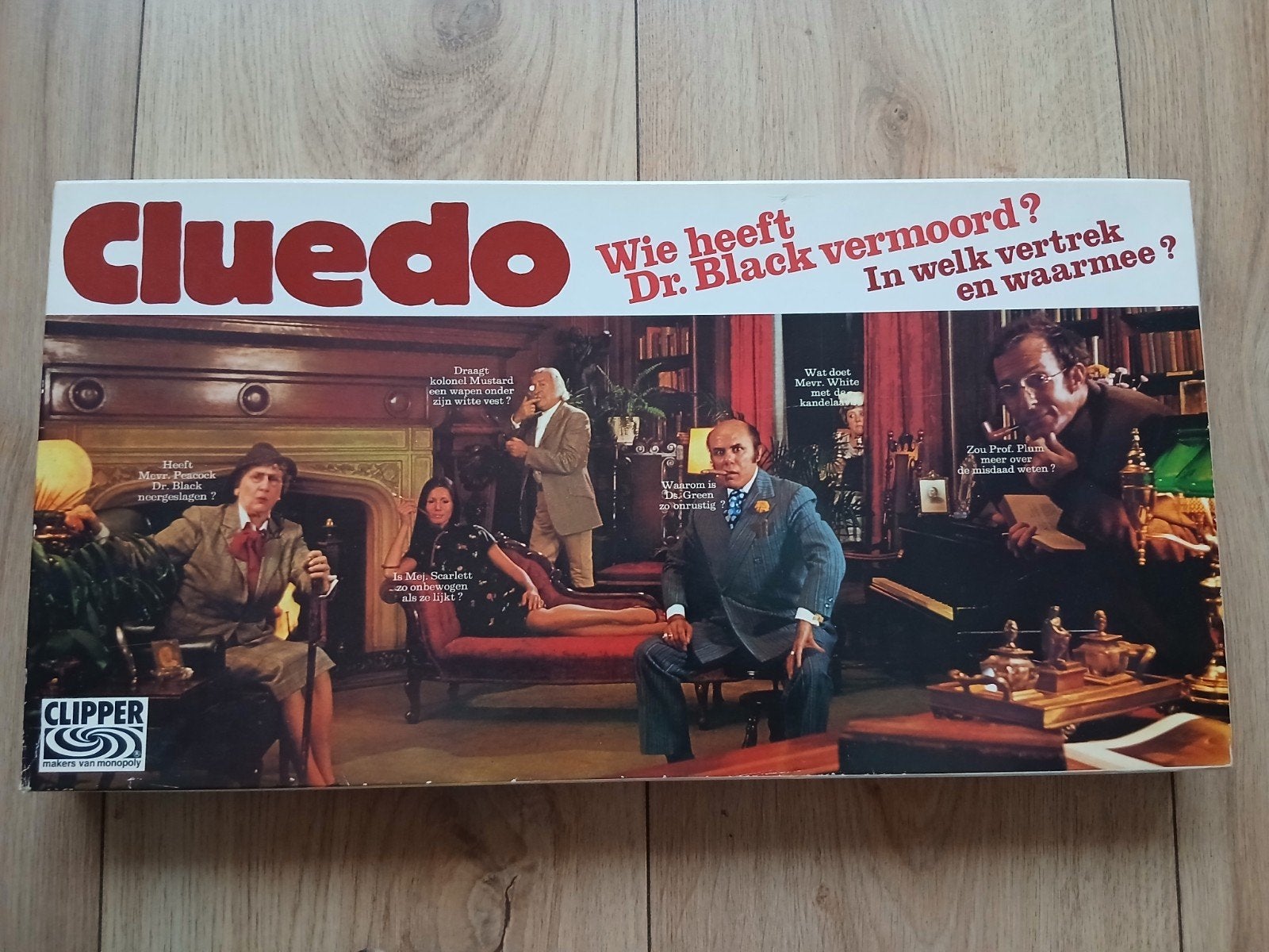 cluedo vintage, Vijf spelers of meer, Ophalen of Verzenden, Gebruikt, Clipper