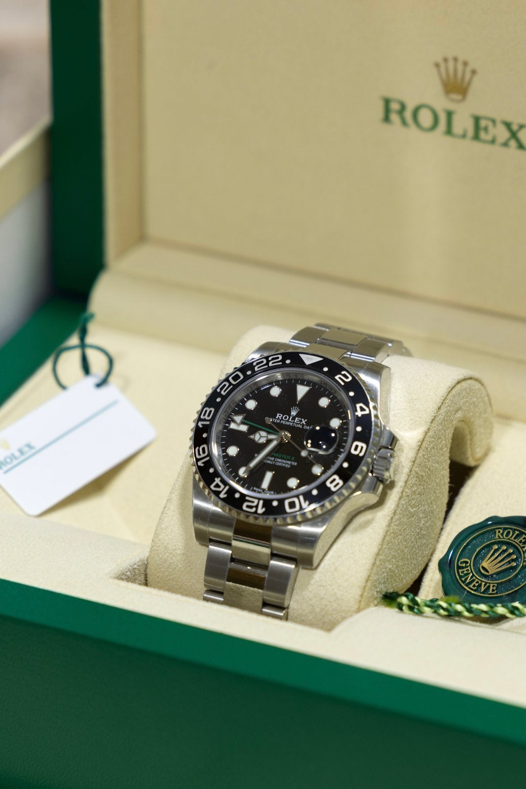 Rolex GMT-Master II 116710LN 2019 - Full Set, Sieraden, Tassen en Uiterlijk, Ophalen, Zo goed als nieuw, Staal, Rolex