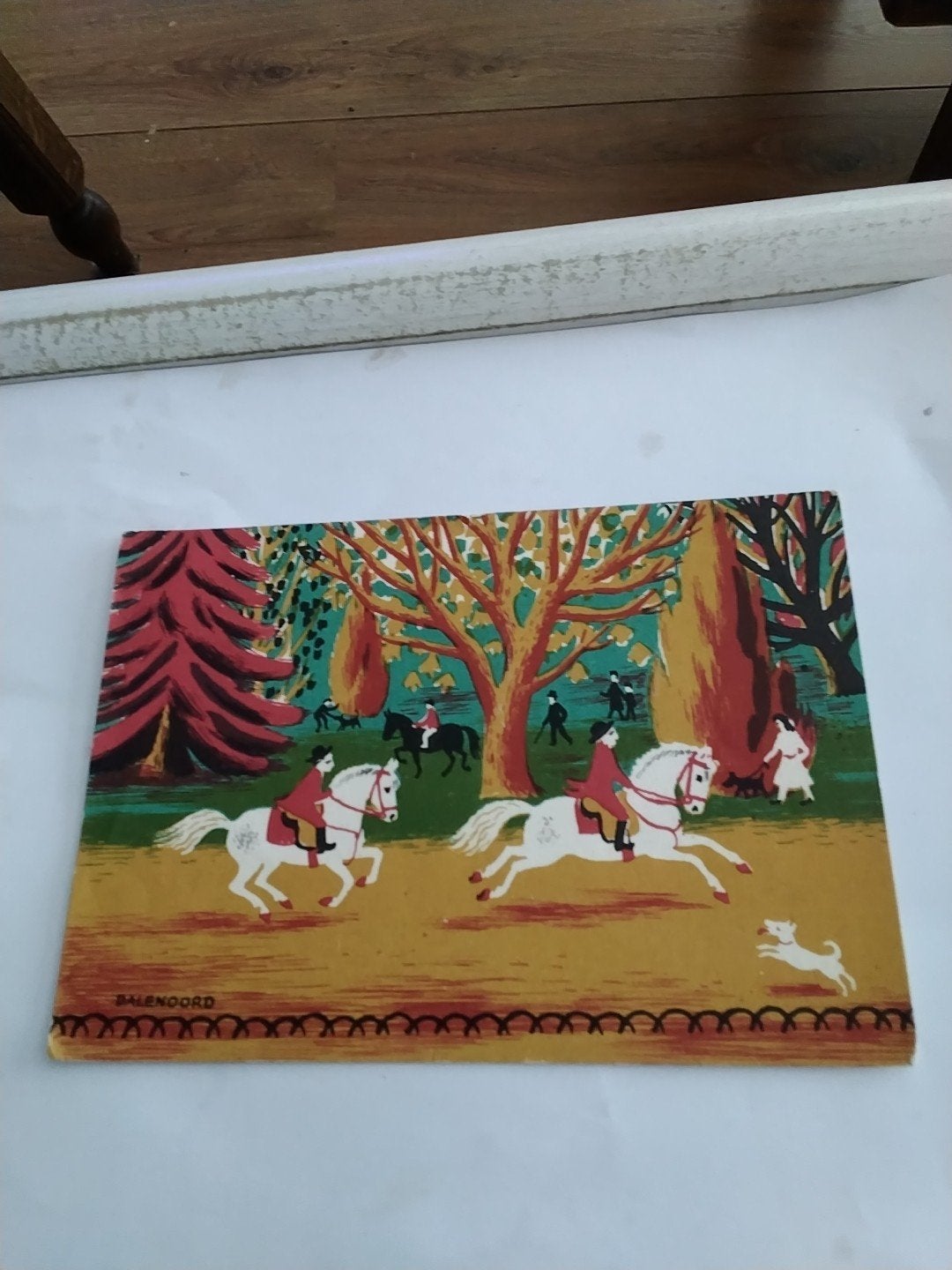 Vintage Briefkaart J. Dalenoord - Paarden en Ruiters, Ophalen of Verzenden, 1940 tot 1960, Gelopen