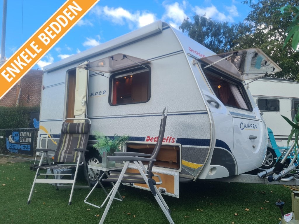 DETHLEFFS CAMPER 395 HK / MOVER / VASTE LUIFEL, Caravans en Kamperen, Overige typen, Kachel, Rondzit, Bedrijf