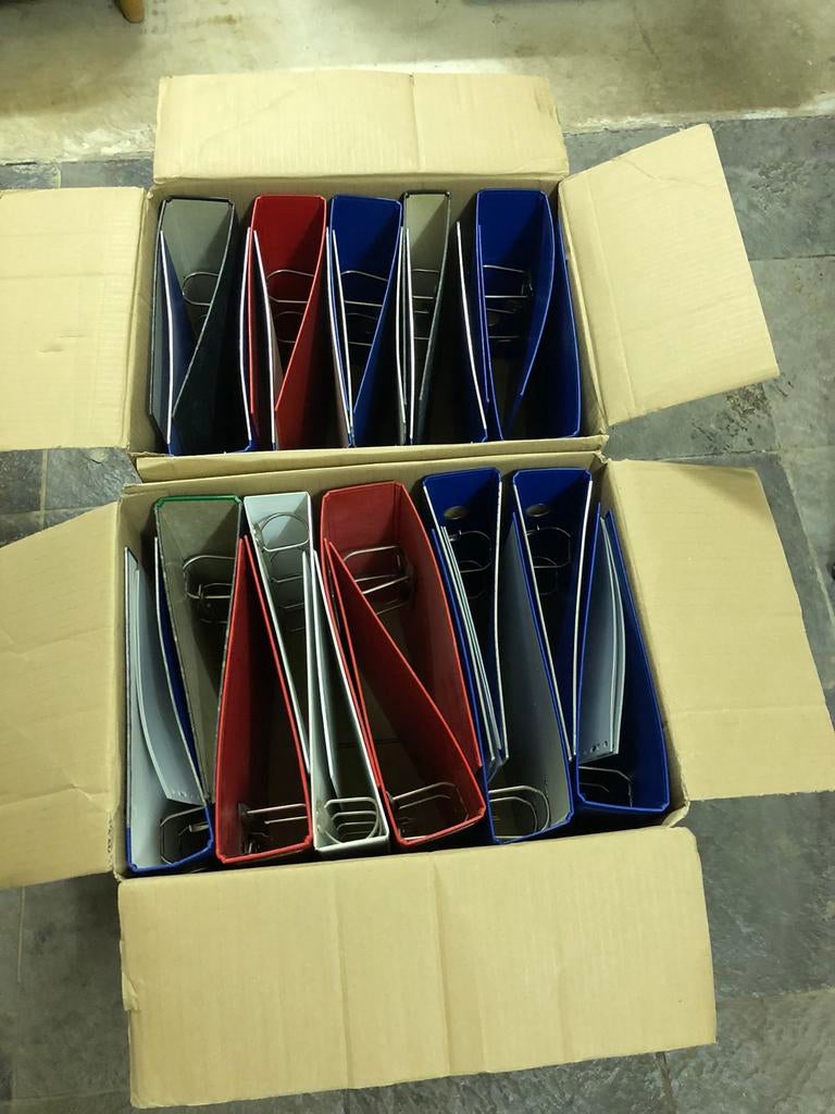 Odner A4 plastic 80 mm (2 dozen), Diversen, Schrijfwaren, Ophalen of Verzenden, Zo goed als nieuw