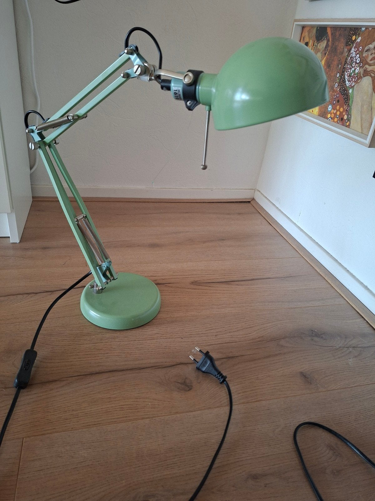 Ikea groene burolamp, Ophalen, Bureaulamp, Groen, E14 (klein)