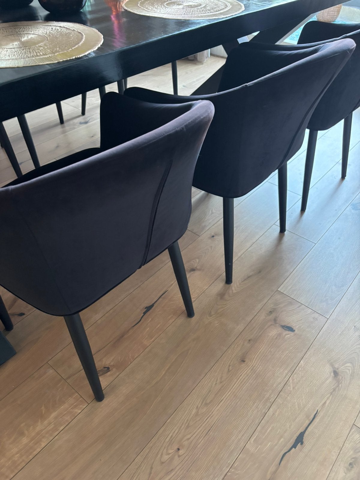 6 eetkamerstoelen, Ophalen, Zo goed als nieuw, Zwart, Vijf, Zes of meer stoelen